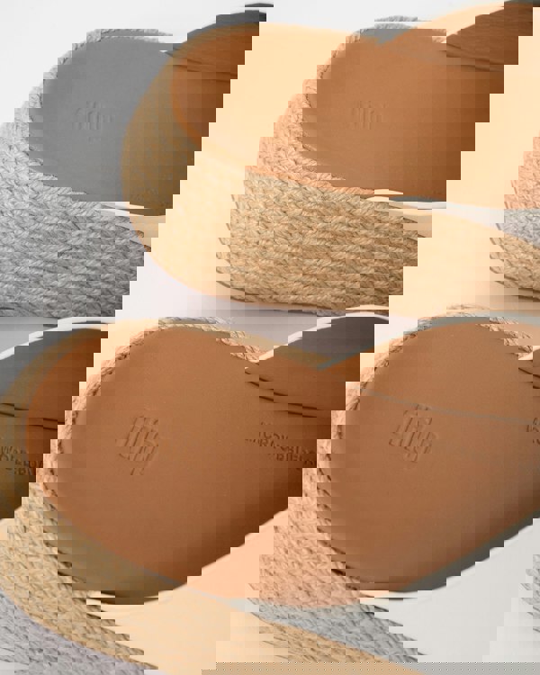 FitFlop Womens F-Mode Espadrille Leather Flatform Cross Slides - Urban White 194