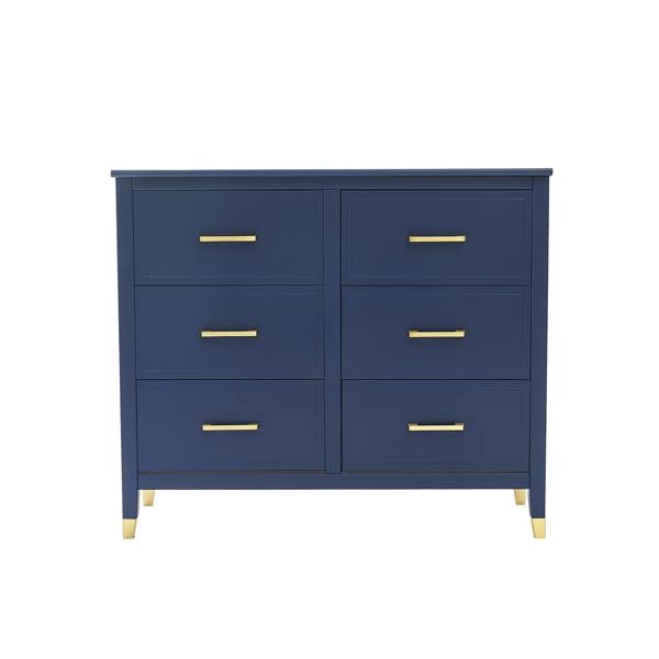 Palazzi 6 Drawer Chest Blue H90 W105 D40cm