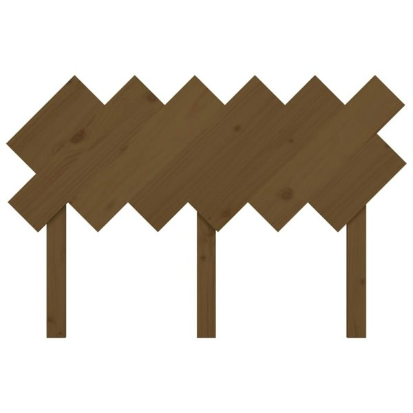 Berkfield Bed Headboard Honey Brown 122.5x3x80.5 cm Solid Wood Pine