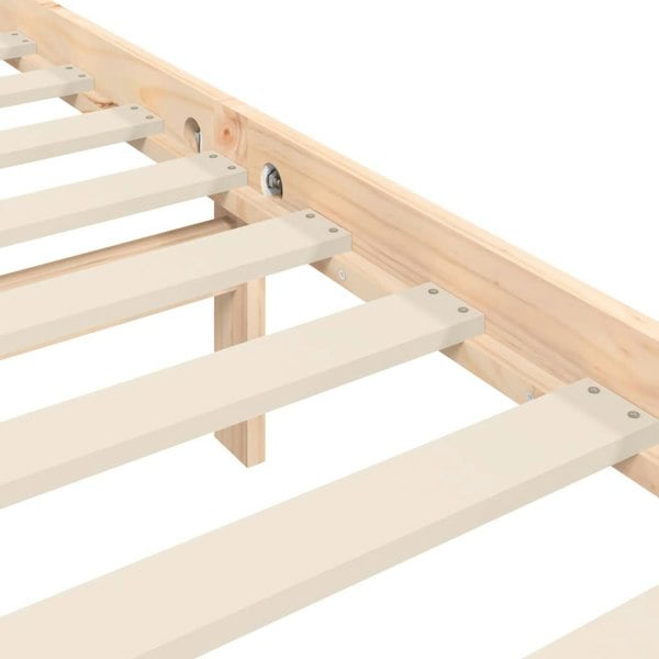 Berkfield Bed Frame with Headboard 120x200 cm Solid Wood