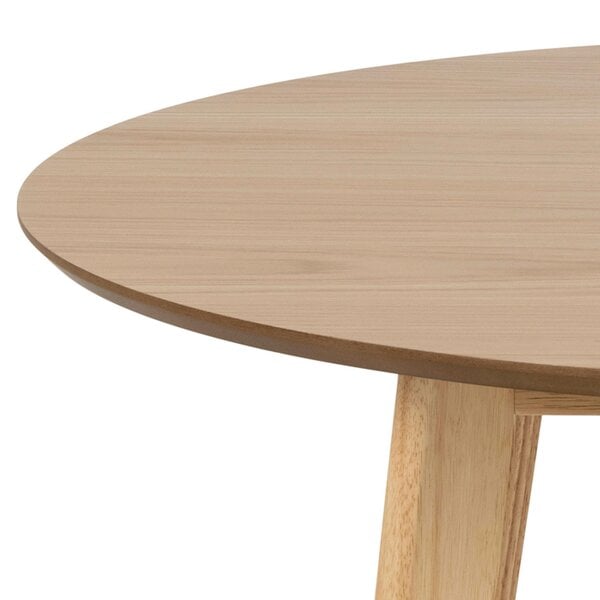 Wyld Haus Saffron Round Dining Table Natural Oak Veener