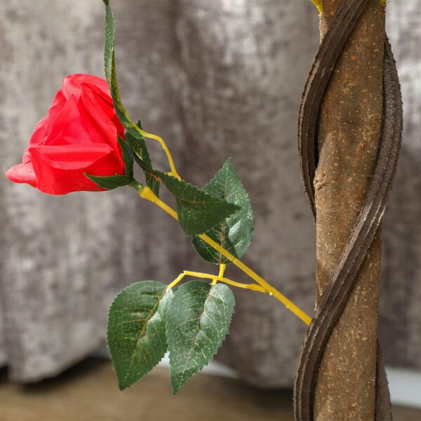 Dyzi Set of 2 90cm Artificial Rose Trees Potted Decorative Plants