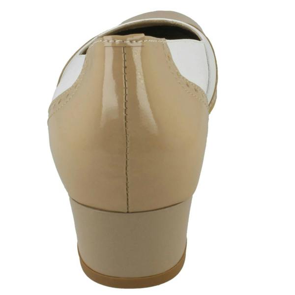 Da Bella Ladies Da Bella Slip On Block Heel Court Shoes - Jules