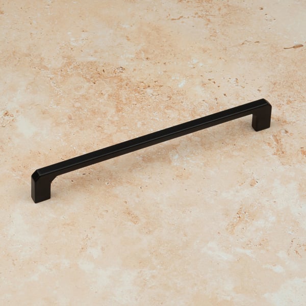 Handle & Home Matt Black Angled End D-Bar Handles