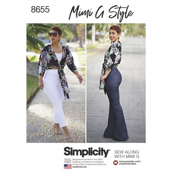 Simplicity Sewing Pattern 8655, Trousers, Tops for Women, H5 (6-8-10-12-14) - Intermediate