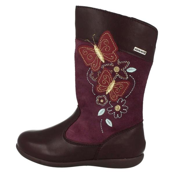 Start-rite Girls Aqua Rite by Startrite Mid Calf Decorative Boots Aqua Flutter
