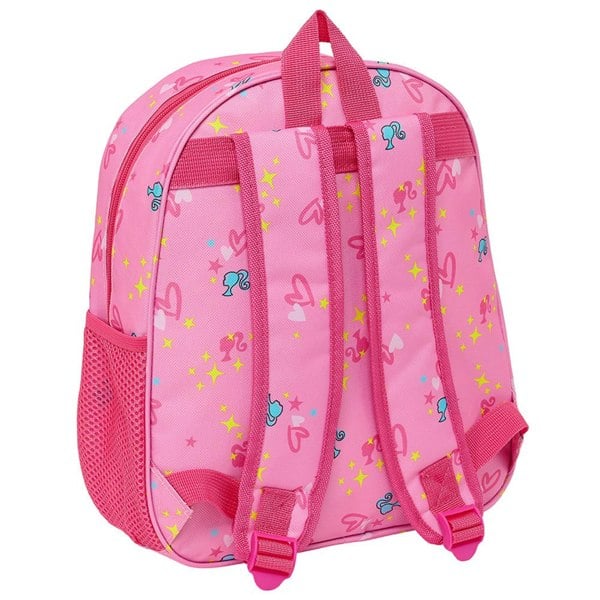 Barbie Childrens/Kids 3D Backpack - Pink