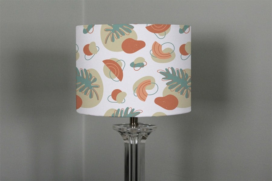 Benjamin Tate Design line art and botanical elements (Ceiling & Lamp Shade)