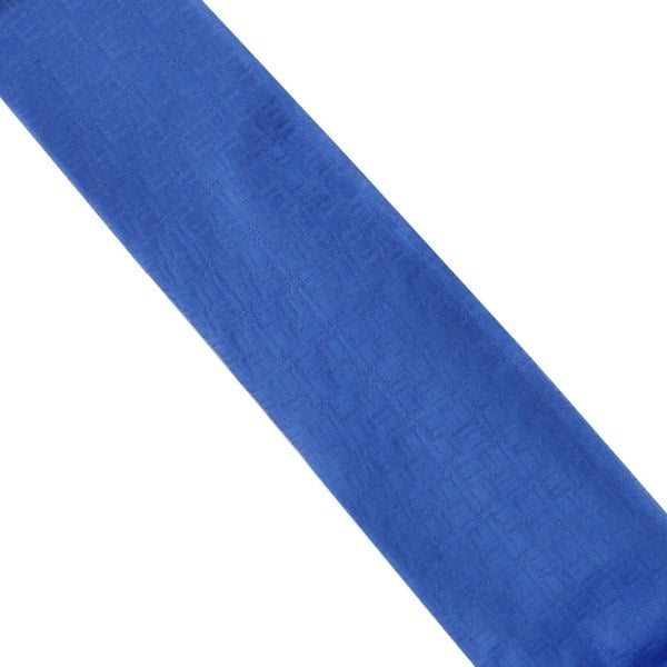 Dunhill silk tie in a geometric patterned miniature Dunhill logo cornflower blue