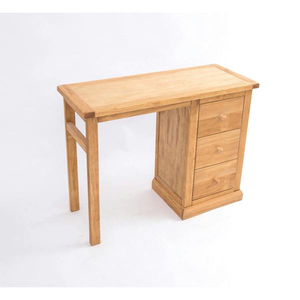 Cabinet Bits Lucca 3 Drawer Desk - Dressing Table Wood Knob