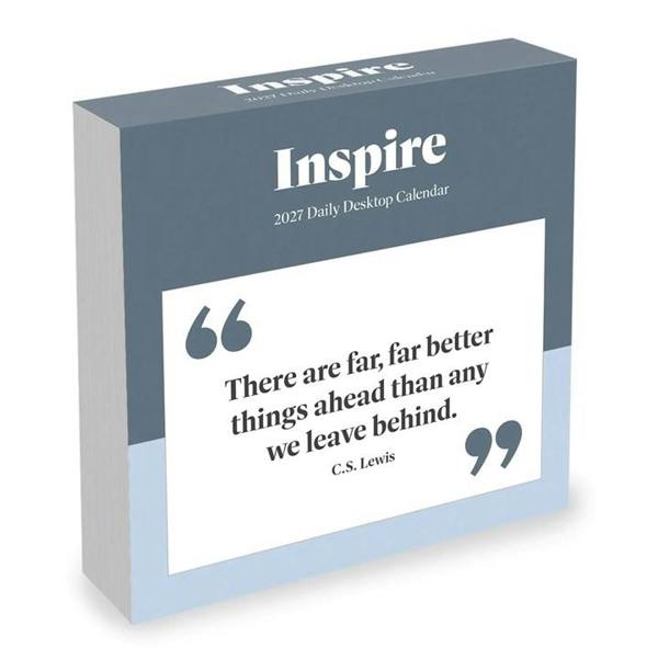 Inspire Desk Calendar 2027, Desk Calendars, Day To View, Lifestyle, Gift