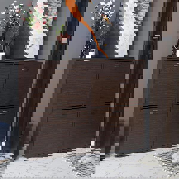 Flip-down Shoe Cabinet