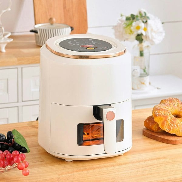 5L Digital Touchscreen Air Fryer Kitchen Appliances Living and Home White