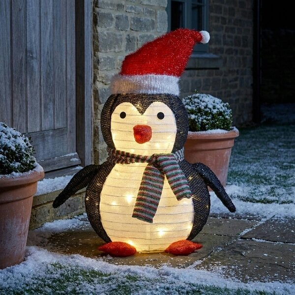 Garden Greatness Festive Pop-Up LED Penguin Ornament