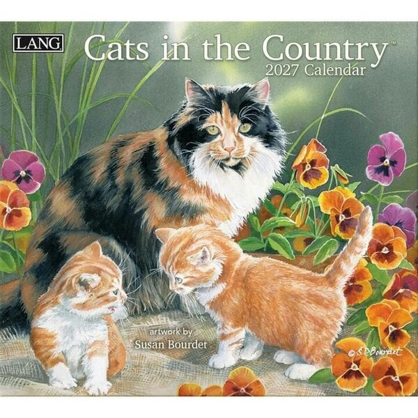 Country Living Cats In The Country Deluxe Calendar 2027, Deluxe Calendars, Month To View, Cats, Gift