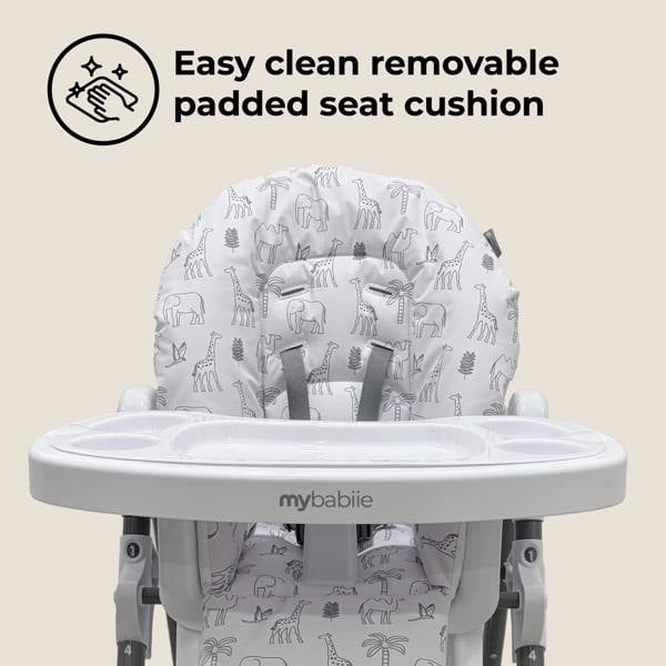 My Babiie MBHC8 Premium Highchair - Wild Safari