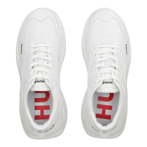 Hugo Womens/Ladies Leon Logo Trainers - White - 