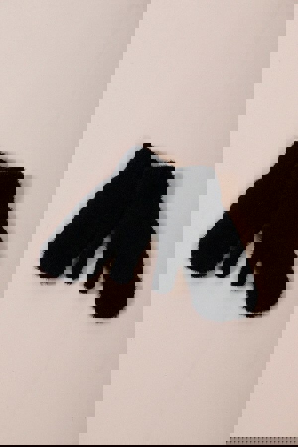 SVNX Soft Knitted Mittens In Black