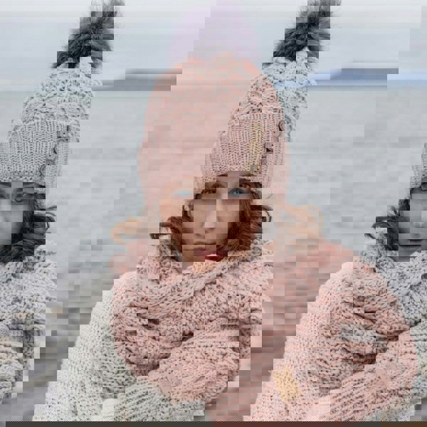 Aran Cable Knit Snood Aran Cable Knit Snood | Chunky Multi-Cable Design | Soft 3GG Knit