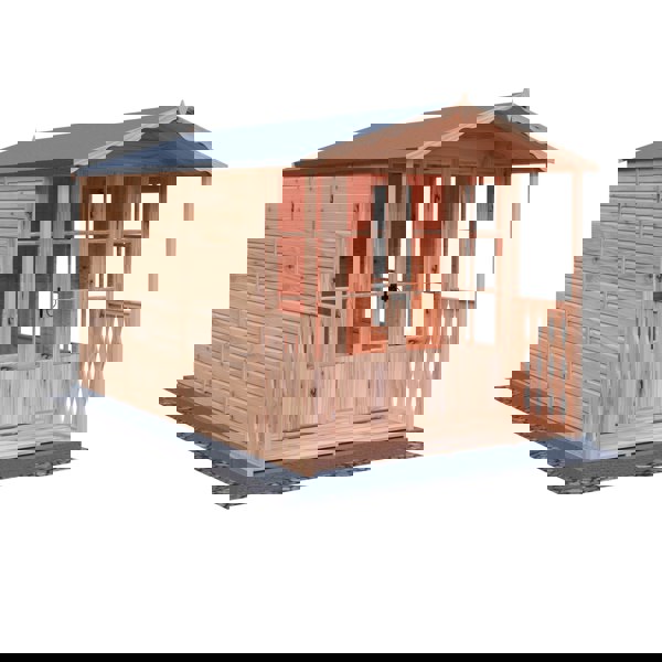 Shire Kensington 7x10 & Verandah 12mm interlock  Clad wooden Summerhouse - Best Shed