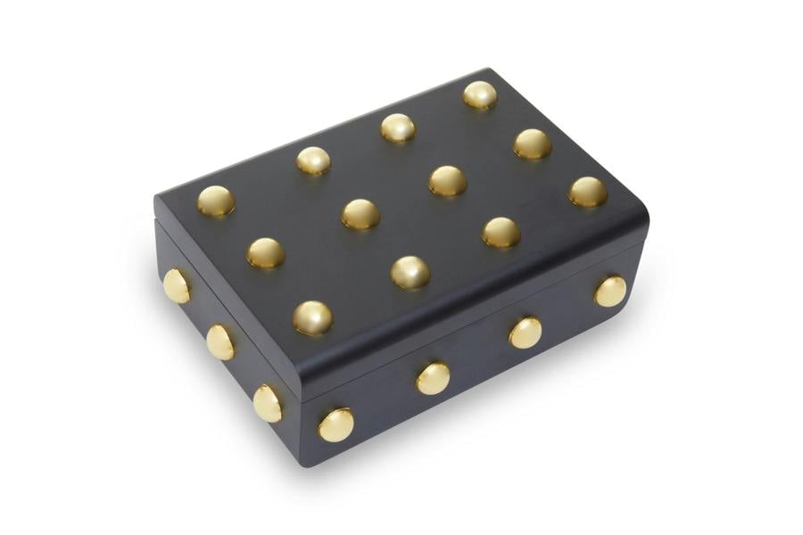 Frida Large Black and Gold Trinket Box