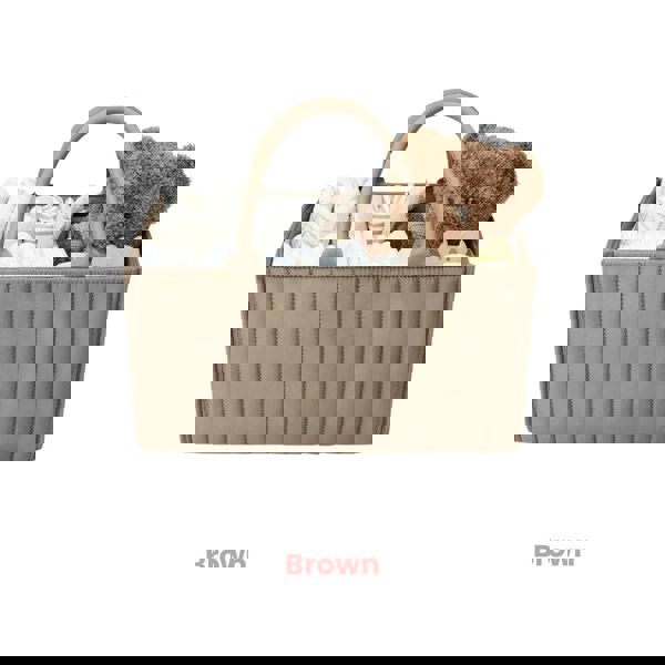 Anymom Anysort Mommy Baby Changing Bag Rectangular Line Pattern Basket Storage Stackers And Caddies Storage Organizer