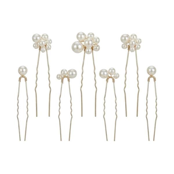 Gold Trip Set of 7 Pearl Hair Pins