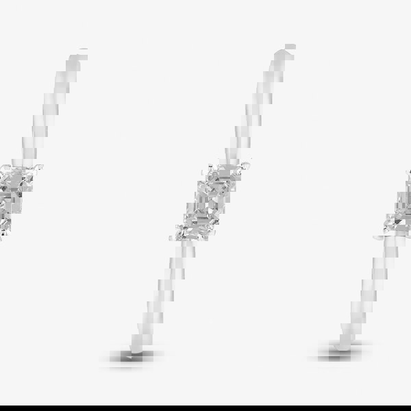 T. H. Baker Platinum 0.26ct Asscher Cut Diamond Solitaire Ring ASSCHER