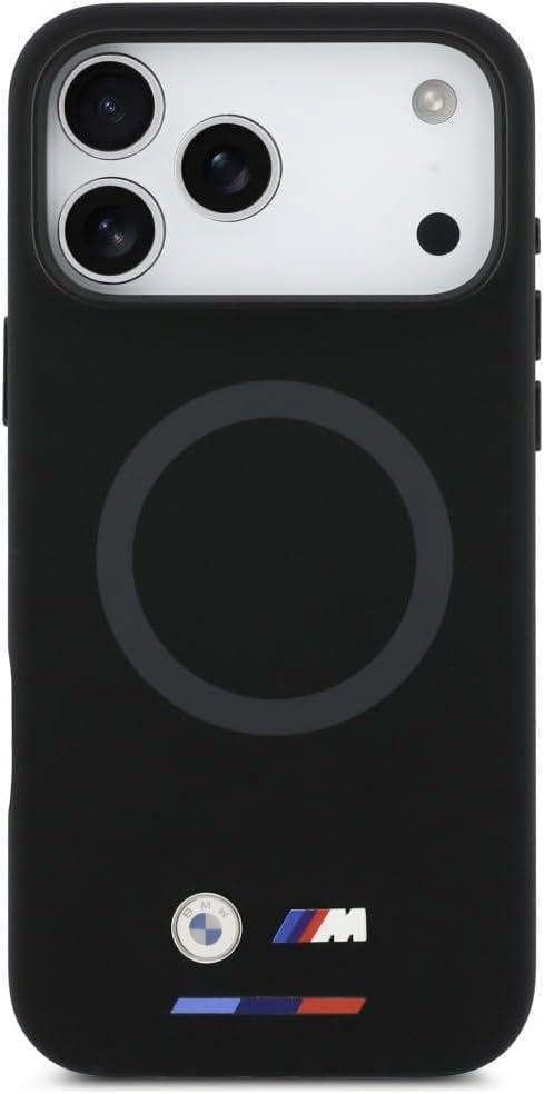BMW M Series Silicone Logo Case with MagSafe for iPhone 17 Pro Max 6.9" Black - BMHMP17X25SITBOK