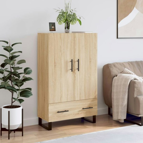 Berkfield Highboard Sonoma Oak 69.5x31x115 cm Engineered Wood