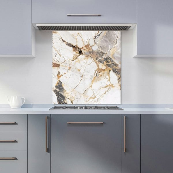 Warren Reed - Designer Sleek Pale Marble Effect Kitchen Splashback