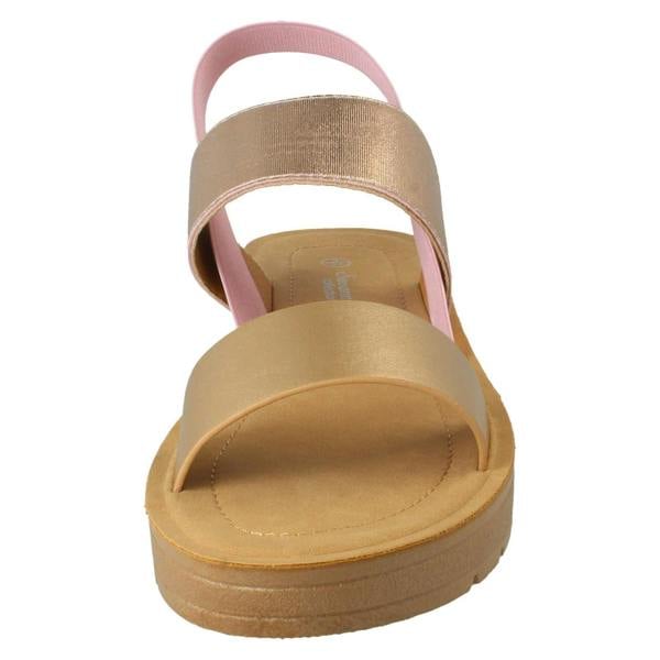Savannah Ladies Savannah Elasticated Heel Summer Sandals F00447