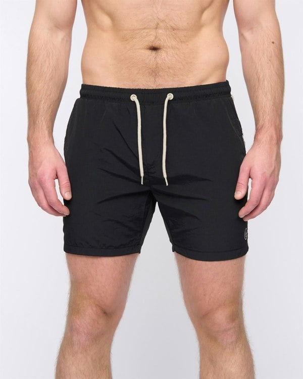 Duck and Cover Gathport Swim Shorts Black