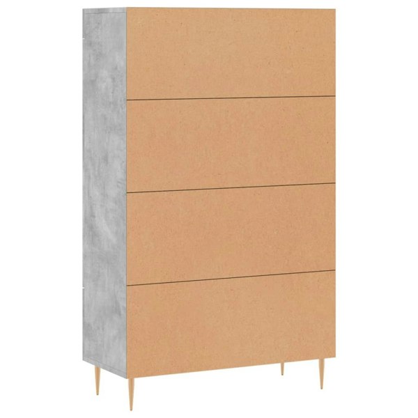 Berkfield Highboard Concrete Grey 69.5x31x115 cm Engineered Wood