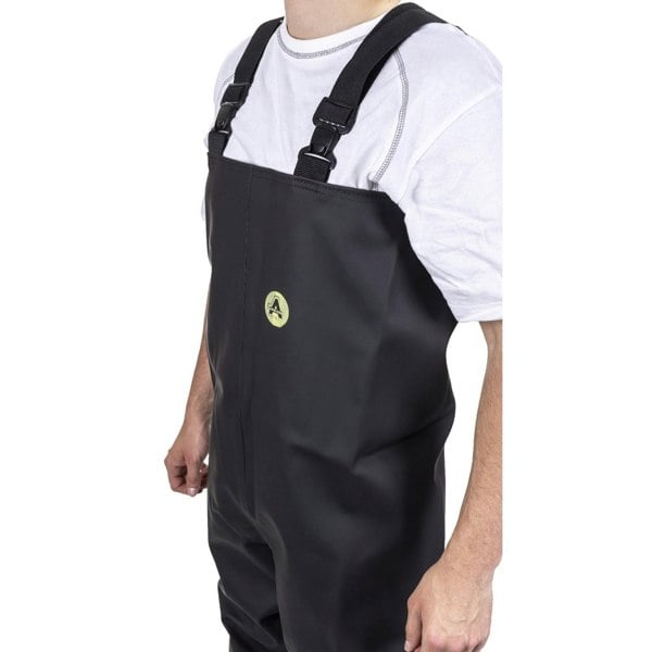 Amblers Safety Danube Unisex Chest Safety Waders in Black