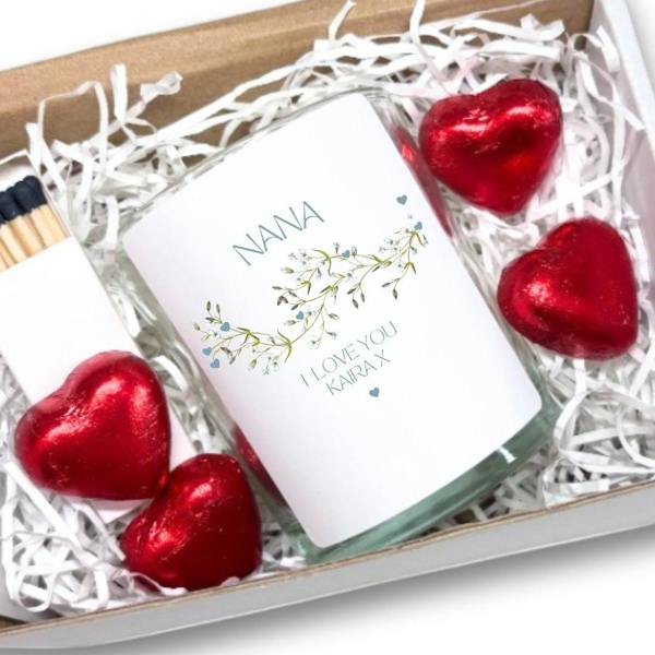 Personalised We Love You Candle Gift Set | Grandma Nana Nona Mummy
