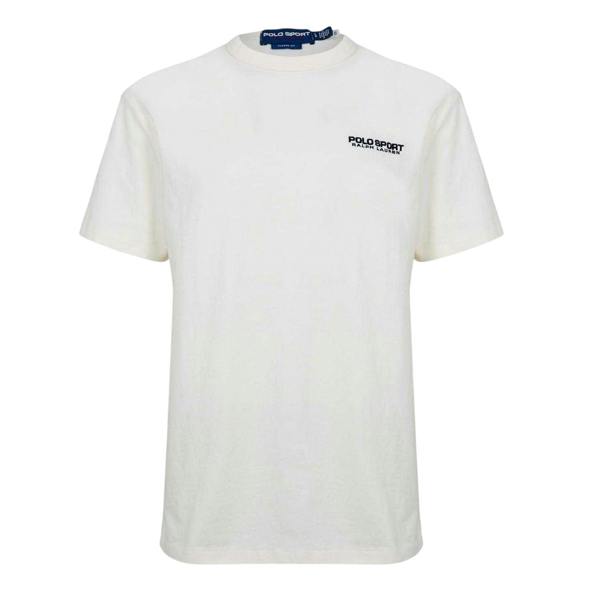 Ralph Lauren Mens Back Print T-Shirt - Cream - 