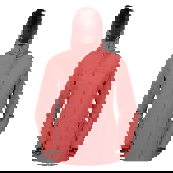 Mountain Warehouse Womens Exodus Water Resistant Soft Shell Jacket - Burnt Orange