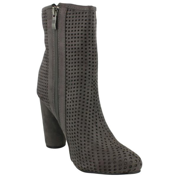 Spot On Ladies Spot On Heeled Ankle Boots