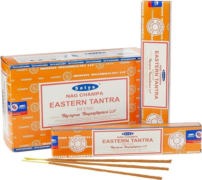 Satya Eastern Tantra Incense Sticks, 12 x 15g Packs