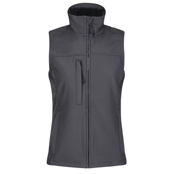 Regatta Womens/Ladies Flux Softshell Bodywarmer / Sleeveless Jacket (Water Repellent & Wind Resistant) - Seal Grey - 