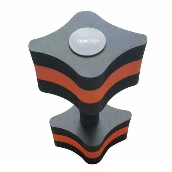 SwimTech Foam Pool Dumbbell - Black/Orange