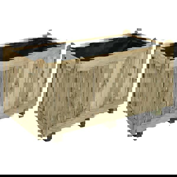 Cerland Vendome Rectangular Planter 92cm x 46cm 113L Classic Wooden Planter