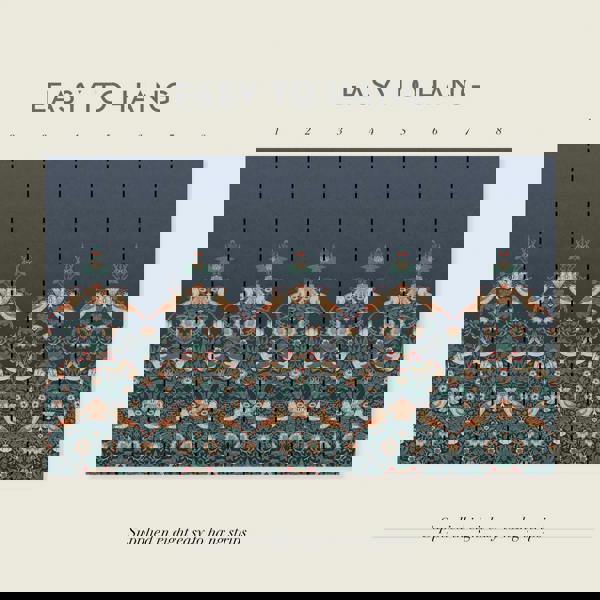 William Morris At Home Strawberry Thief Fixed Size Mural | Navy