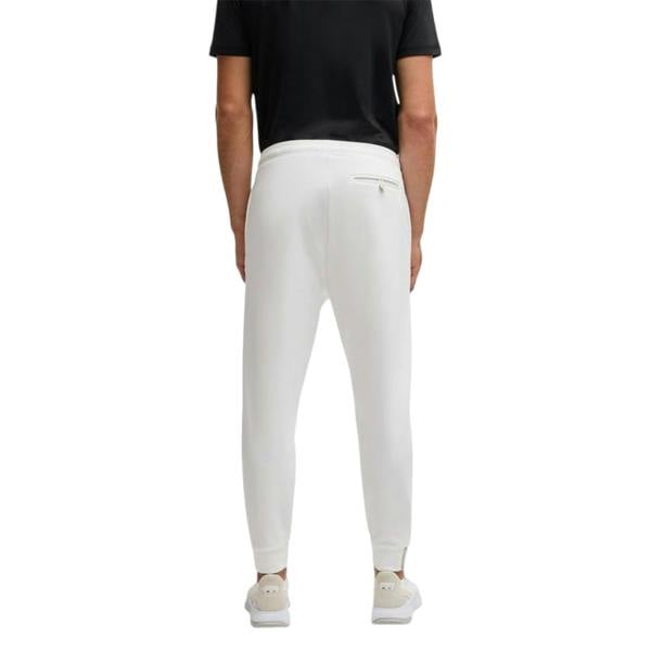 Boss Mens Hadiko Wordmark Slim Joggers - White - 