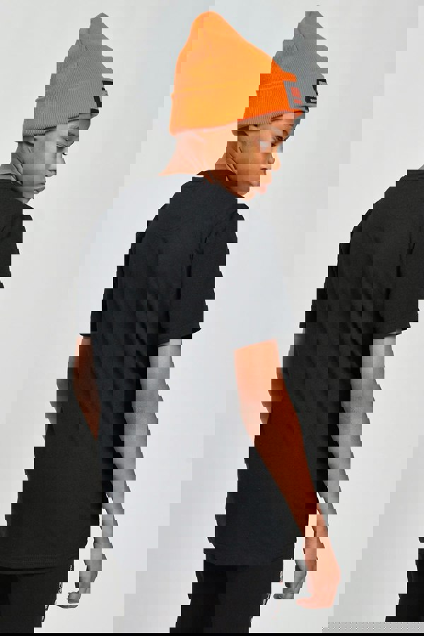 Beat Boyz Club Atmospheric T-Shirt - Black/Orange Geo