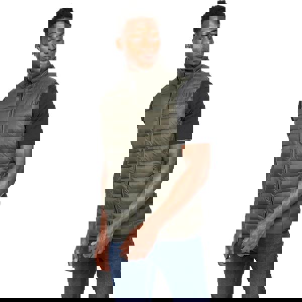 Crosshatch Mens Gattering Gilet - Olive - 