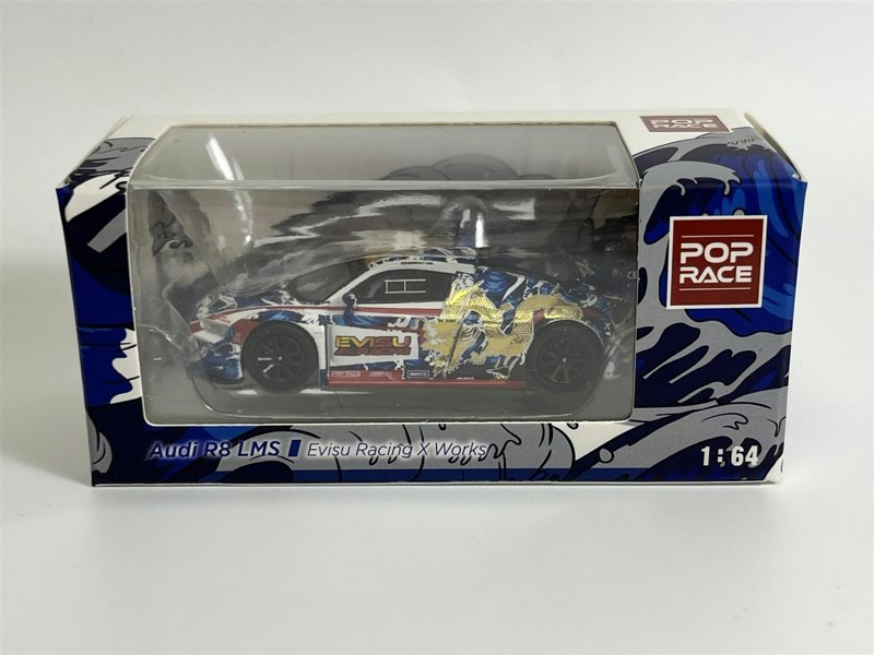 Pop Race Audi R8 LMS Evisu Racing x Works Macau GP 2020 Marchy Lee 1:64 Pop Race PR64R8LMSEVISU