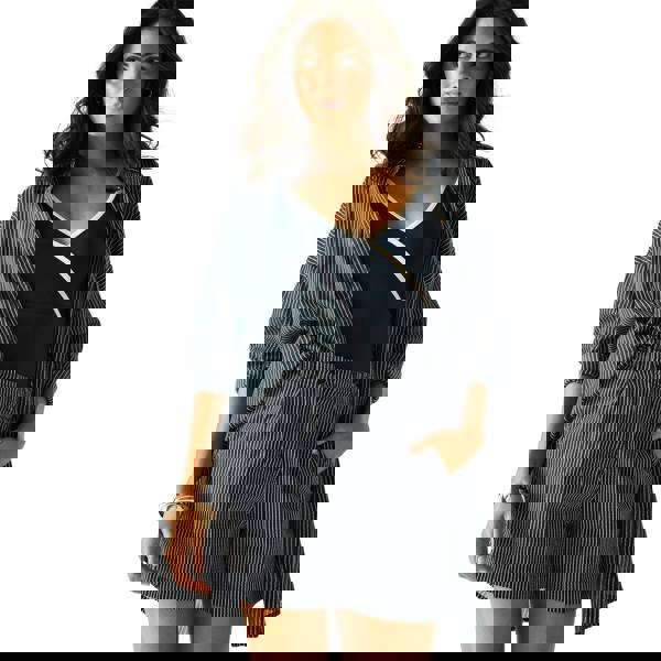 Regatta Womens/Ladies Sabelle Vertical Stripe Casual Shorts - Navy/White - 