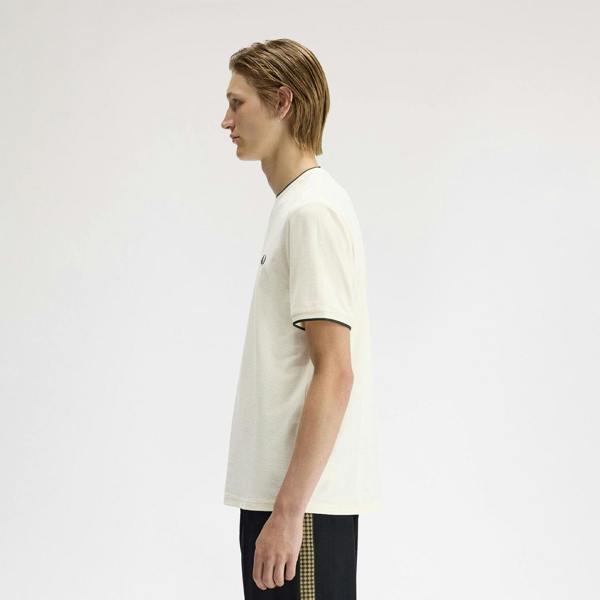 Fred Perry Trim Detail Crepe Piqué T-Shirt